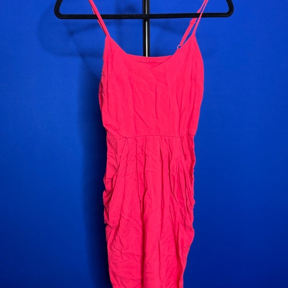 Coral summer dress W/ POCKETS - Picture 3 of 6